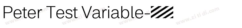 Peter Test Variable字体转换